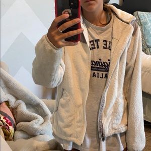 North face furry jacket